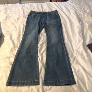 Boot cut light wash jeans